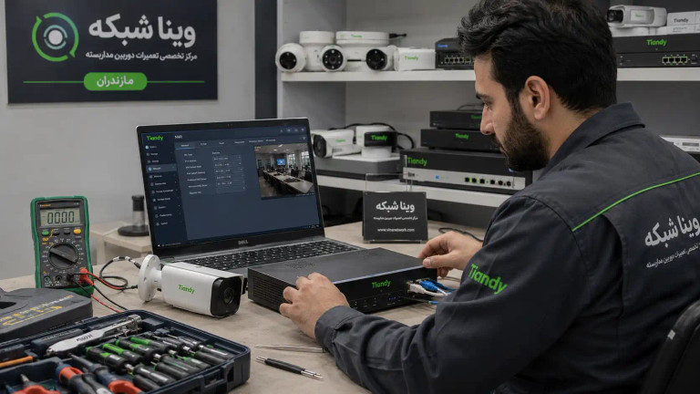 تعمیرات تیاندی در مازندران | عیبیابی دوربین و NVR تیاندی